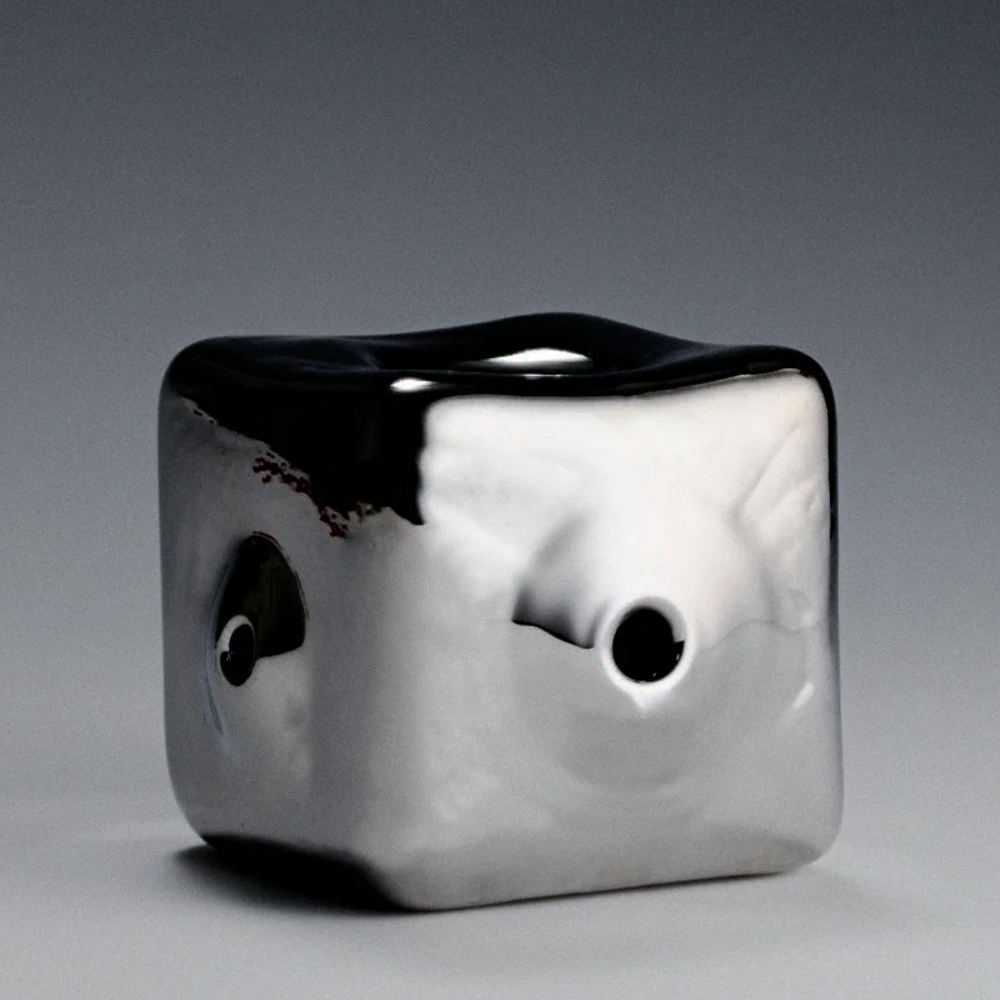 Chrome Cube Pipe by Laundry Day