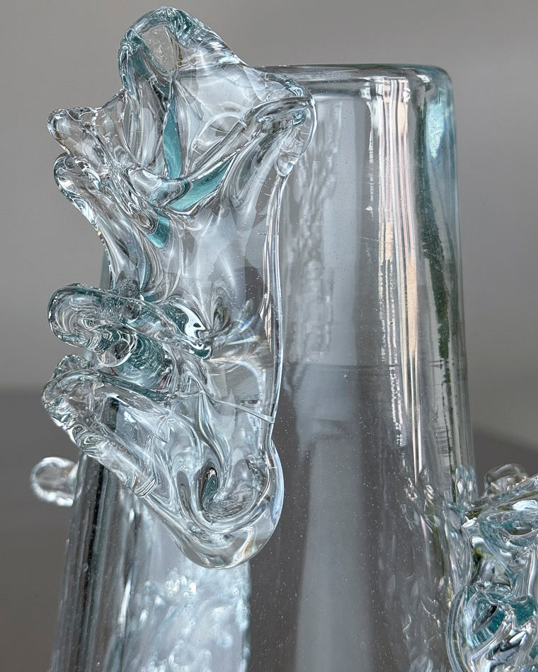 Handblown Glass Vase (15H)