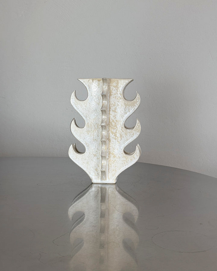Frosty Flame Vase with Spikes