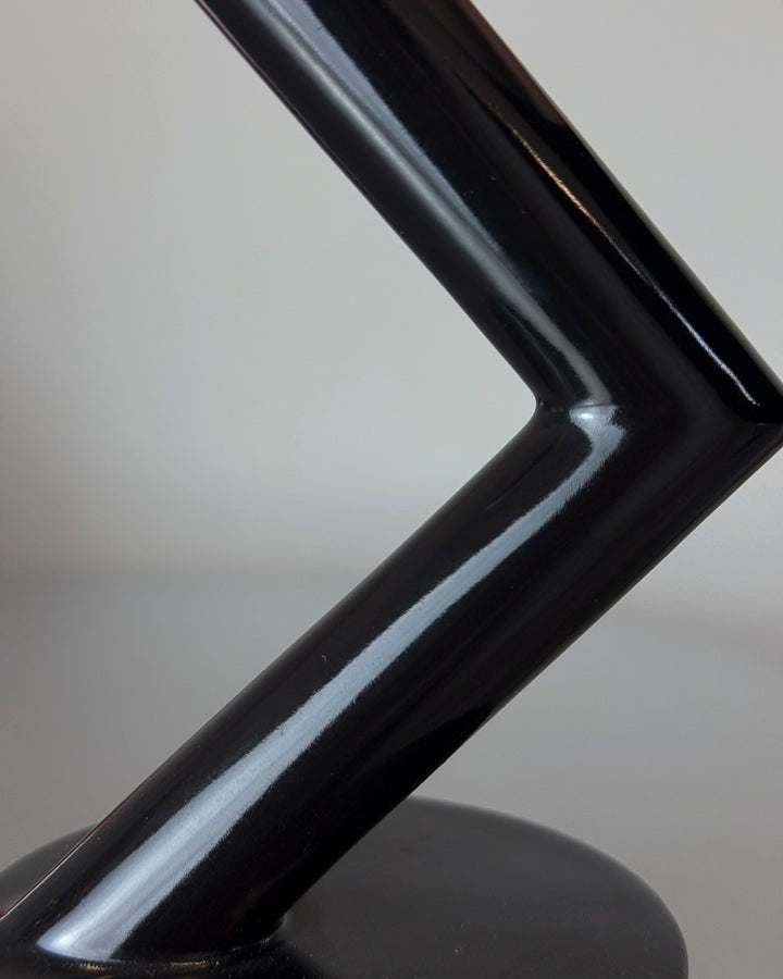 Black Ceramic Candle Holder