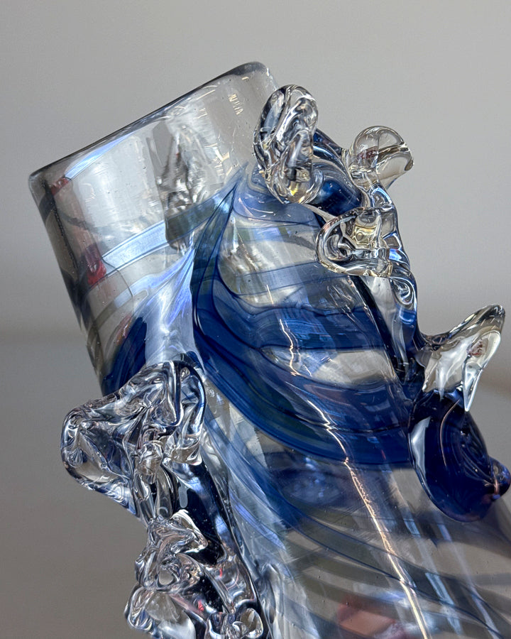 Handblown Glass Vase (16H)