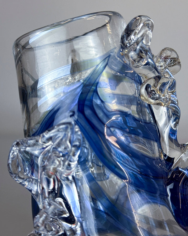 Handblown Glass Vase (16H)