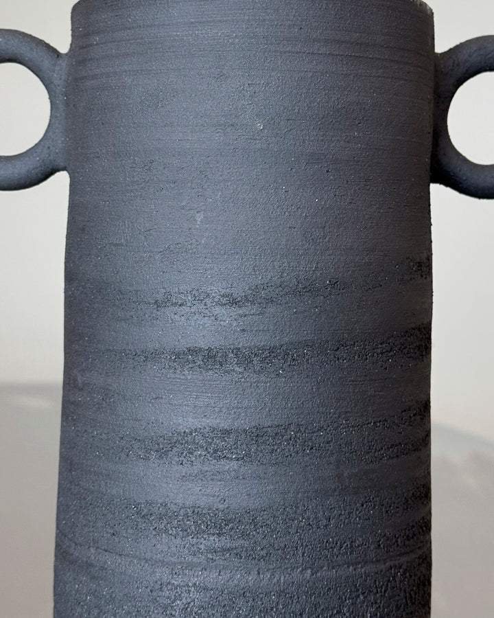 Black Ring Vase