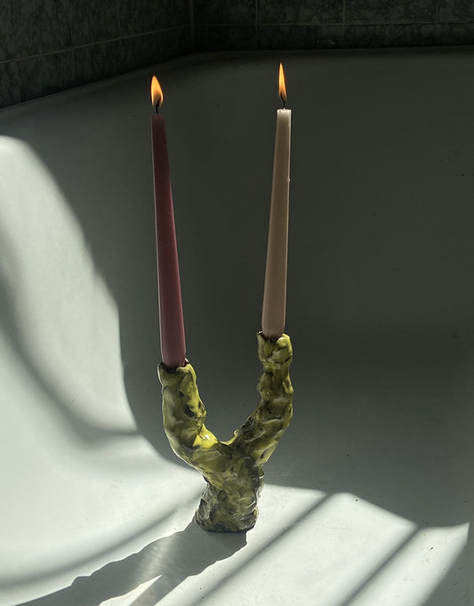 Yellow Candleholders