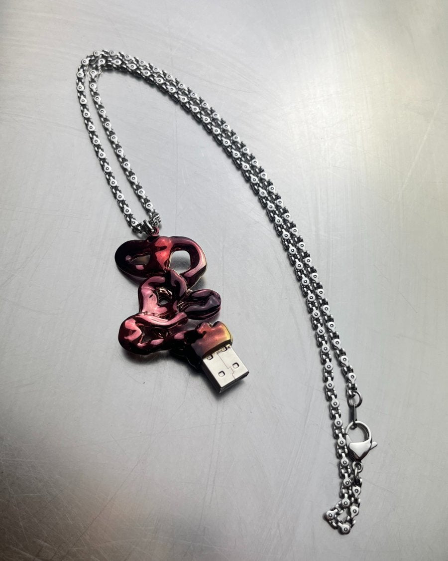 USB Necklaces by Melted Potato