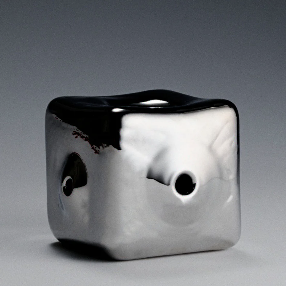 Chrome Cube Pipe